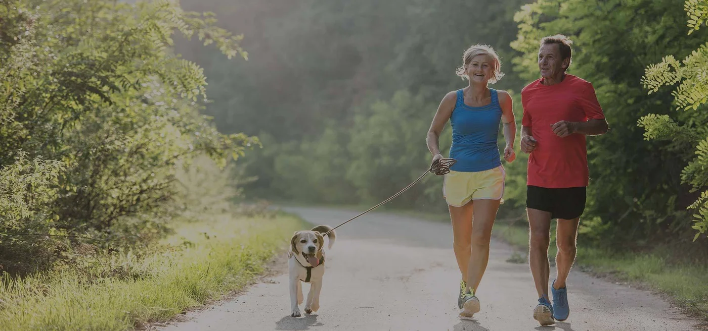 Couple enjoying an outdoor walk