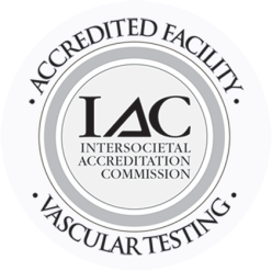 IAC accredited facility — vascular testing